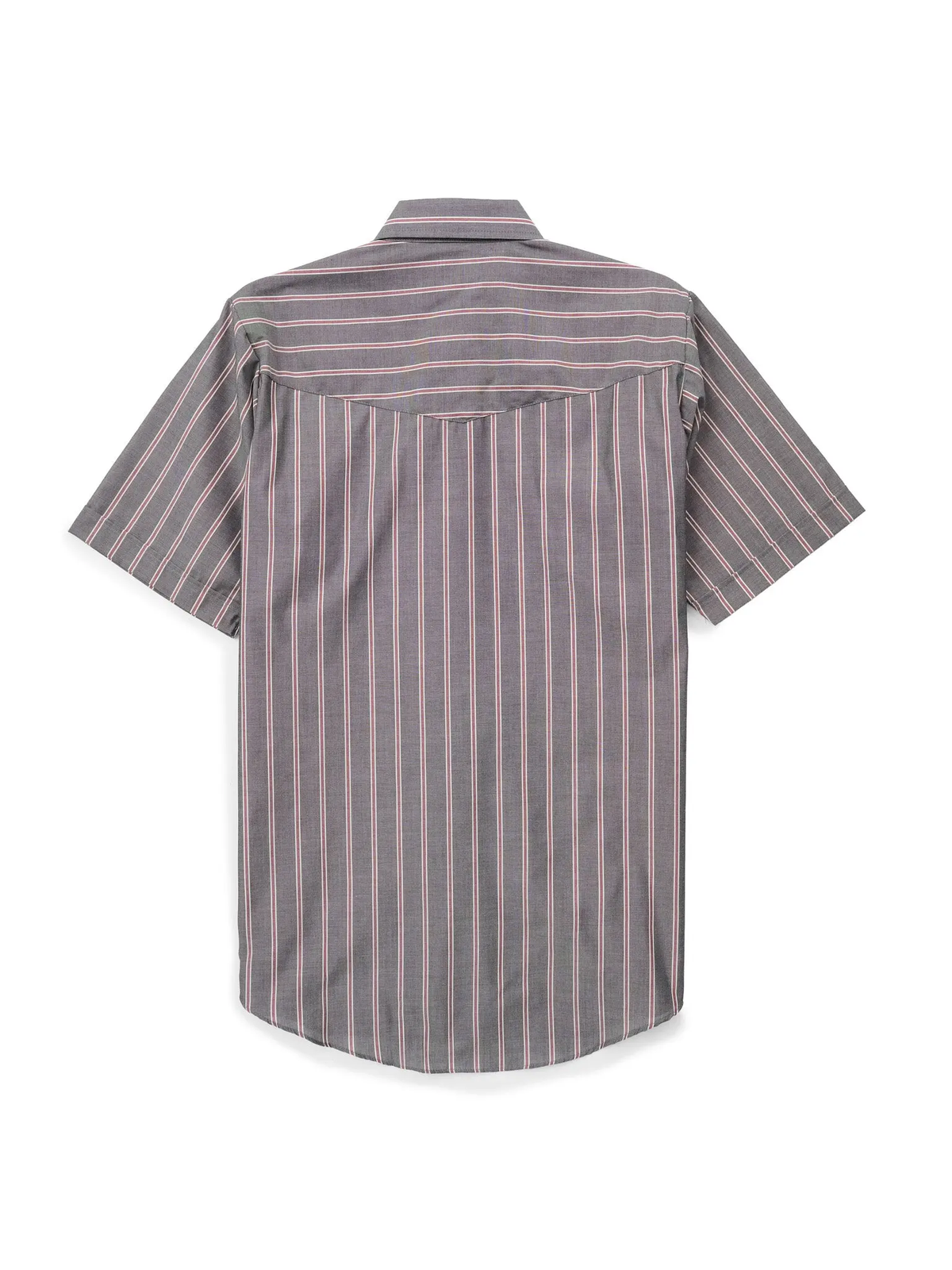 Men's Western Stripe Snap Shirt with Pocket - Short Sleeve Casual Cowboy Shirt