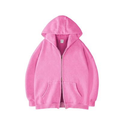 Unisex Oversized zip up hoodie