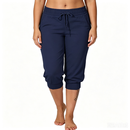 【LAST DAY SALE】Solid Color Minimalist Capri Pants