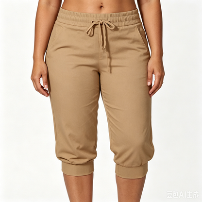 【LAST DAY SALE】Solid Color Minimalist Capri Pants