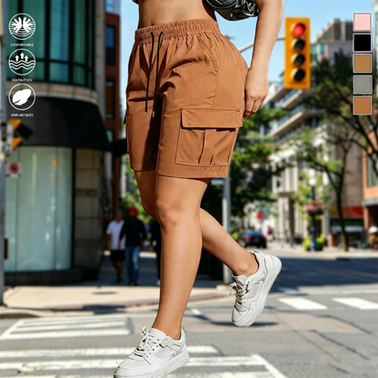 【LAST DAY SALE】Women's outdoor cargo shorts—multi-pocket design