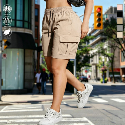 【LAST DAY SALE】Women's outdoor cargo shorts—multi-pocket design