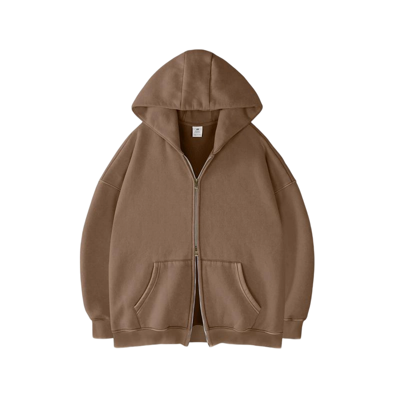 Unisex Oversized zip up hoodie