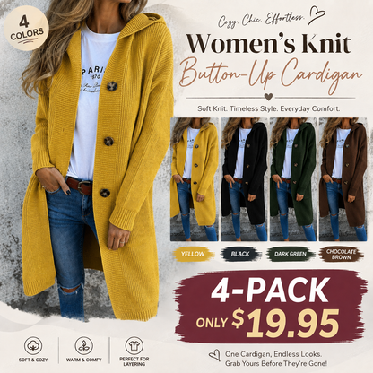 Women's Knit Button-Up Cardigan