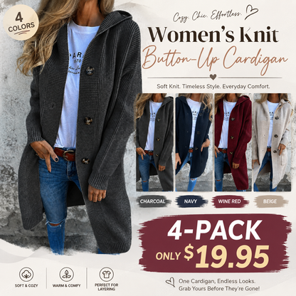 Women's Knit Button-Up Cardigan