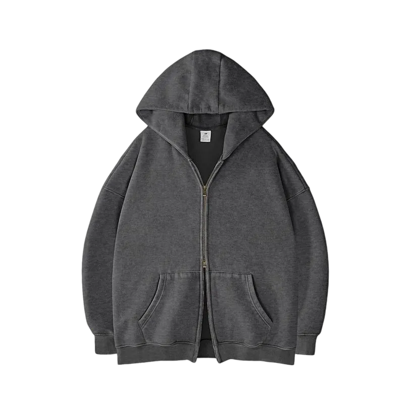 Unisex Oversized zip up hoodie